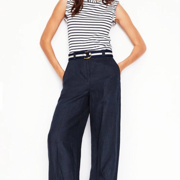 NWT Boden Westbourne Linen Pants US size 8 - Picture 1 of 5